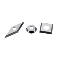 3pcs coupeur dinsertion de carbure de tungstène pour le tournage de bois outil de tour de bricolage