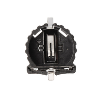 3pcs CR1220 Batterie bouton de correction de support Batterie cas de douilles de boîtier en plastique noir