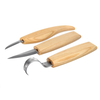 3pcs cuillère en bois découpant loutil de bricolage de cisaillement de ciseau à bois de bricolage