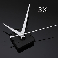 3pcs diy blanches mains triangle quartz mécanisme de mouvement d