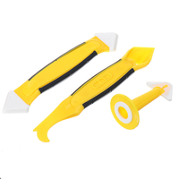 3pcs grattoir calfeutrage jointoiement outil mastic nettoyage nettoyant pour vitres décapant