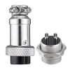 3pcs GX16-2 Broche Mâle Et Femelle Diamètre 16mm Fil Panneau Connecteur GX16 Circulaire Aviation Connecteur Socket Plug