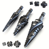 3PCS High-Speed Steel Step Drill Bit Set M35 Cobalt HSS Hex Shank 1/8" to 7/8" Multi-Size for Metal Wood Plastic Stainle