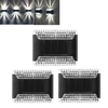3pcs LED Solar Wall Light Outdoor Up and Down Garden WhiteLight Lamp for Home Porch Fence Stairs Wall Backyard