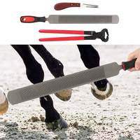 3pcs maréchal-ferrants cheval équestre bovins sabot Nipper coupe fichier râpe ensemble de coupe