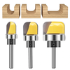 3pcs Multi size Shank Round Nose Bits With Bearing Router Bits Carbide Cutters Woodworking Milling Cutter For Wood Bit F