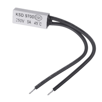 3pcs Normal ouvert KSD9700 250V 5A 45 ℃ Commutateur de capteur de température thermostatique en plastique NON