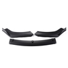 3pcs pare-chocs avant lèvre spoiler chin splitter noir mat pour Honda berline civique 4 portes 2016-2018