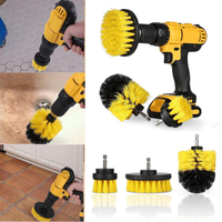 3pcs perceuse brosse brosse de nettoyage brosse puissance complète électrique poils de baignoire tuile coulis nettoyant