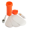 3Pcs PVC Ellipse Patches Colle Clé Conteneur Pour Bateau Gonflable Kit De Réparation