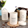 3pcs réservoirs de stockage canister thé café sucre boîte de conserve récipient en acier inoxydable peut cuisine