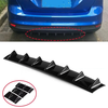 3pcs Set Spoiler General Shark Fin Kit Three-Section Universal Car Rear Bumper Lip 7-Fin Diffuser Anti-Collision for BMW