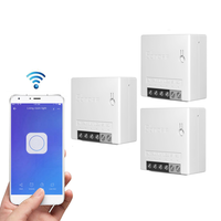 3pcs SONOFF MiniR2 Interrupteur intelligent bidirectionnel 10A AC100-240V Fonctionne avec Amazon Alexa Google Home Assis