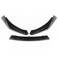 3pcs style de fibre de carbone pare-chocs avant spoiler cache-lèvre garniture protecteur pour Tesla modèle 3 xs