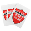 3Pcs SYSTÈME DE SÉCURITÉ DÉCALQUES Décor Autocollant Sticker Vidéo Avertissement CCTV Caméra Maison Alarme