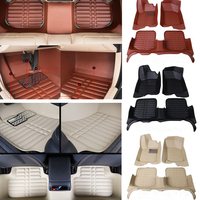 3pcs tapis de sol de voiture revêtement complet arrière doublure avant étanche pour Cadillac CTS 4 portes 2008-2013