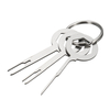3Pcs Terminal Removel Tool Kit Câblage Crimp Connector Extractor Pin Key