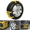 3PCS TPU Pneu de voiture Chaîne à neige Pneu de roue Pneu Anti-dérapant Ceinture Chaîne de sécurité