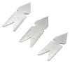 3pcs UK 55 ° / ISO métrique 60 ° / USA 60 ° Outil de mesure de filetage de coupe de vis de jauge centrale