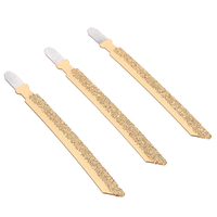 3pcs 4 pouces vide brasé diamant jig lame de scie 46 grain grain granit céramique de coupe