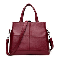 3pochesprincipalesfemmesCasualPU sac à main en cuir