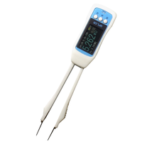 3S QPL Mini LCR Tester Bridge Tweezers with 1.14-inch Display 100Hz-10kHz Operating Frequency Measures Capacitance Induc