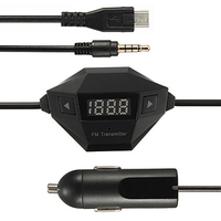 3.Transmetteur fm 5mm micro usb chargeur de voiture pour Samsung Galaxy iPhone6