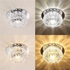 3W 5W forme ronde moderne blanc chaud blanc cristal LED plafonnier lustre Downlight