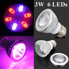 3w E27 4 rouge 2 bleu croissance LED ampoule miroir lumineux de la croissance des semis des plantes à effet de serre con