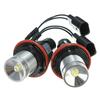 3W LED Angel Eyes Lights Paire dampoules annulaires blanches pour BMW E39 E63 X5 E83 série 5 6 7 2002-2008