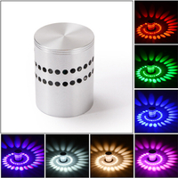 3W LED cylindre lampe murale créative 95-265V aluminium plafond allée applique murale entrée fond KTV effet de lumière