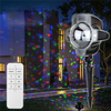3W Noël Neige RVB / Blanc LED Projecteur Flocons De Neige Stade Lumière Décor À La Maison Jardin Décor AC220V