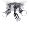 3Ways GU10 Plafonnier Spot Luminaire Pendentif Rotatif Lampe Éclairage Domestique