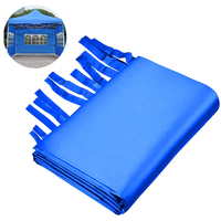 3x3m tente de fête extérieure 3 côtés mur imperméable parasol jardin patio patio