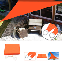 3x3x3m tissu dombrage triangulaire tissu Oxford imperméable résistant aux rayons UV pare-soleil auvent extérieur Ca