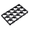 3x5 Batterie Entretoise Support en plastique 18650 Lithium Batterie Combinaison de support Support fixe avec ba onnette