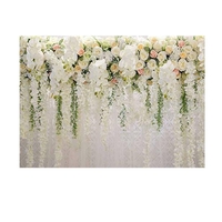 3x5FT 5x7FT 7x10FT vinyle rose blanc rose fleur mariage photographie toile de fond fond Studio Prop