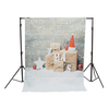 3x5ft 5x7ft neige mur en bois cadeau de noël photographie toile de fond Studio Prop fond