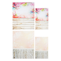 3x5FT 5x7FT Rose Thème Plancher En Bois Photographie Toile De Fond Fond Studio Prop