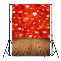 3x5FT vinyle Saint Valentin coeur rouge photographie toile de fond fond Studio Prop