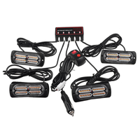 4 / 6x40LED 12V / 24V Ambre durgence stroboscopique clignotant Grille Beacon Lampe Lightbar pour camion