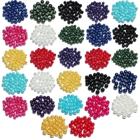 4 6 8mm perles en verre multicolore rondes Spacer perles en vrac bricolage bijoux accessoires