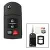 4 bouton télécommande porte-clé shell cas lame pour mazda 3 5 6 rx8 cx7 cx9 remplacement