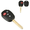 4 boutons de voiture coquille de cas à distance touche w lame non coupée pour Toyota Camry 