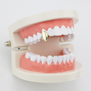 4 couleurs Drôle Vampire Canine Bretelles Géométrique Plaqué Or Grillz Dents Ensemble de Bijoux