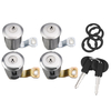 4 cylindres de serrure de porte avec deux clés pour Peugeot Partner Citroen Xsara