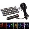 4 en 1 36 LED lumières dambiance de voiture lampe à bande intérieure prise allume-cigare