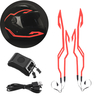 4-en-1 casque amélioré nuit équitation lumière froide étanche moto Signal bande clignotante LED bande dautocollant