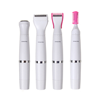 4 en 1 épilateur électrique Lady Beard Shaver Trimmer Kit de toilettage de cheveux imperméable