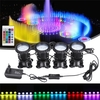 4 en 1 RGB LED Sous-marin submersible Pond Spot Light Garden Tank Aquarium avec télécommande